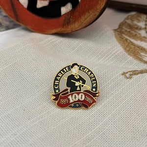 Charlie Chaplin Commemorative Pin 100 Years